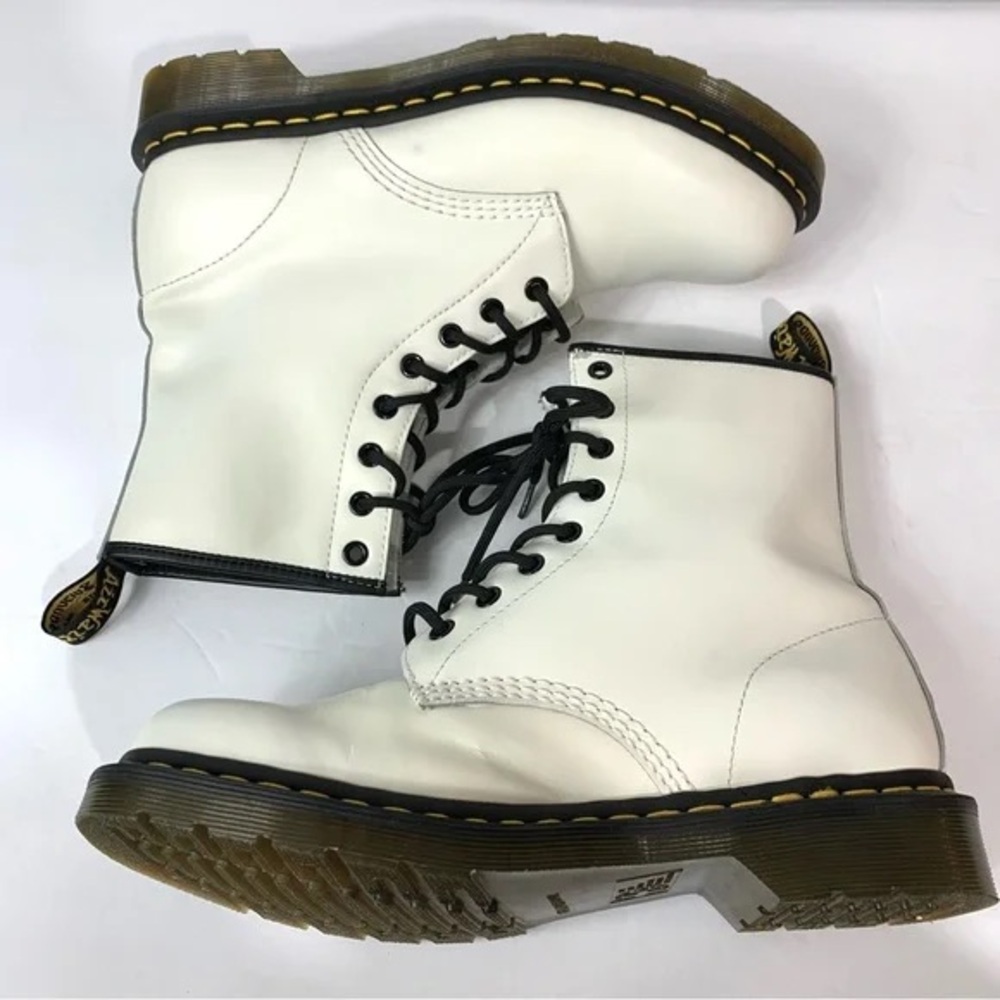 Dr. Martens White Combat Boots